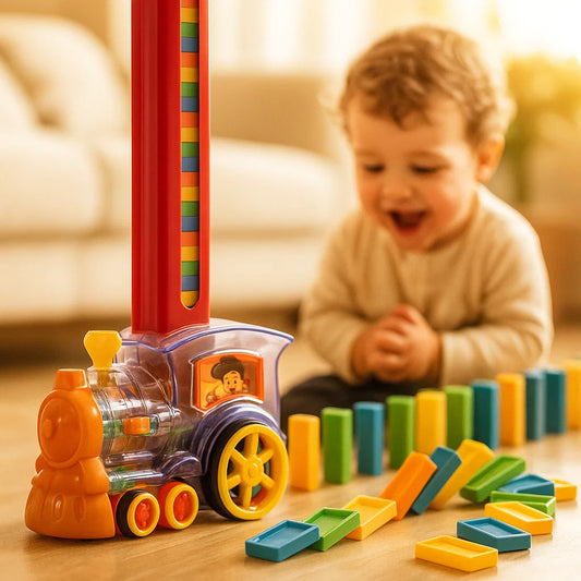 Tren de Dominó con Música y Luces